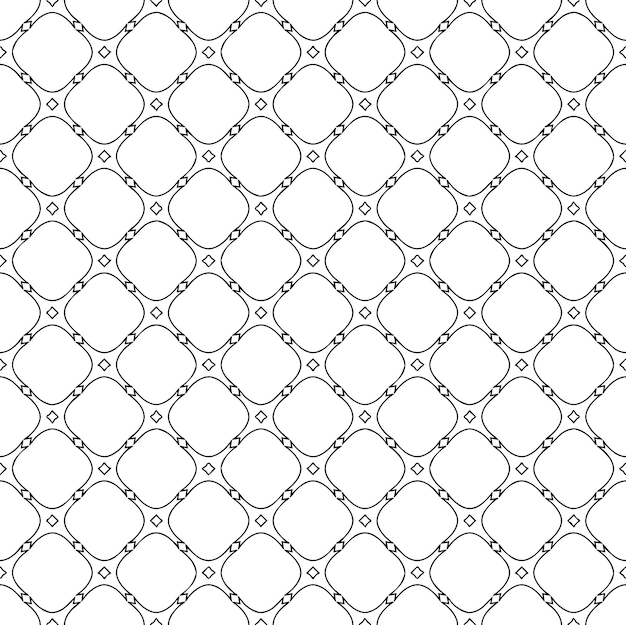 Textura de patrón sin costuras en blanco y negro Diseño gráfico ornamental en escala de gris Ornamentos de mosaico plantilla de patrón