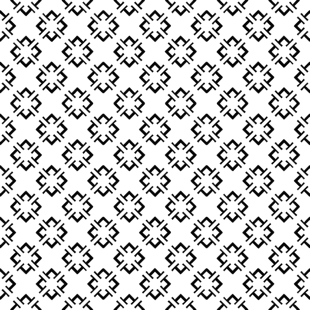 Textura de patrón sin costuras en blanco y negro Diseño gráfico ornamental en escala de gris Ornamentos de mosaico plantilla de patrón