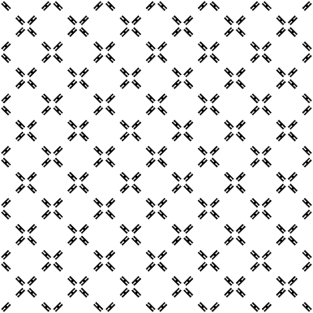 Textura de patrón sin costuras en blanco y negro Diseño gráfico ornamental en escala de gris Ornamentos de mosaico plantilla de patrón