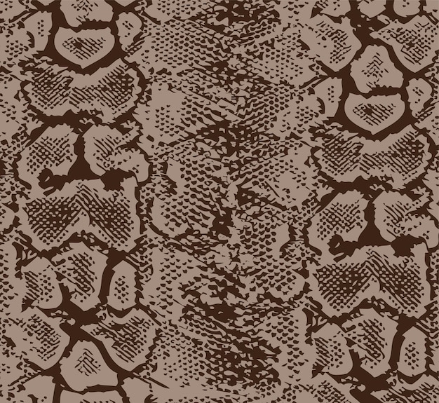 Textura de patrón de piel de serpiente dorada repitiendo vector sin costuras. Textura serpiente Animal print piel serpiente
