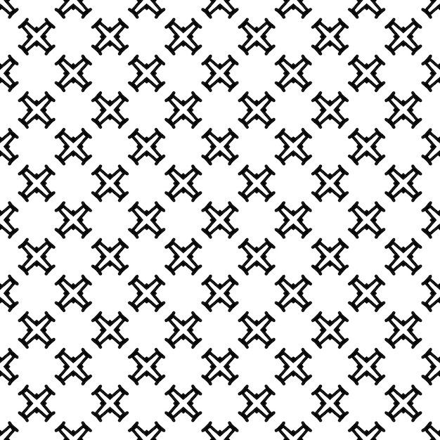 Textura de patrón de superficie en blanco y negro Diseño gráfico ornamental Bw Adornos de mosaico Plantilla de patrón
