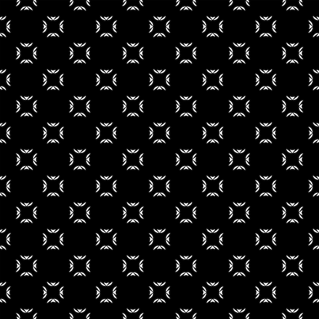 Textura de patrón de superficie en blanco y negro Diseño gráfico ornamental Bw Adornos de mosaico Plantilla de patrón