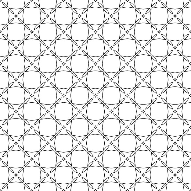 Textura de patrón transparente en blanco y negro Diseño gráfico ornamental en escala de grises Adornos de mosaico Plantilla de patrón