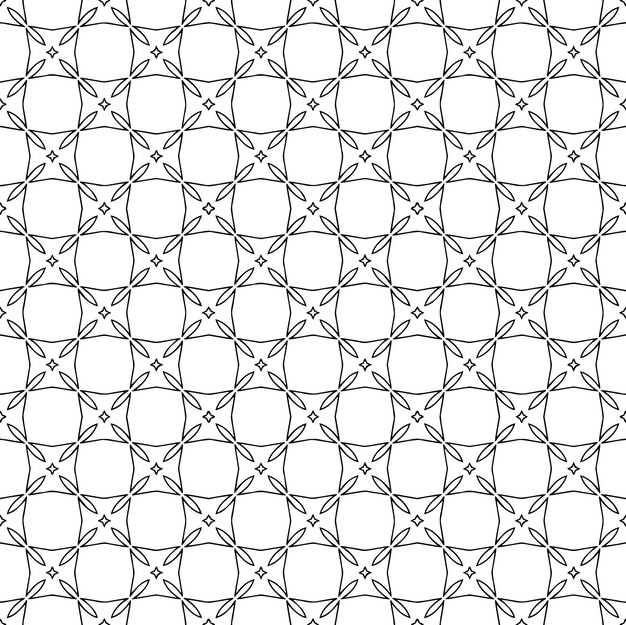 Textura de patrón transparente en blanco y negro Diseño gráfico ornamental en escala de grises Adornos de mosaico Plantilla de patrón