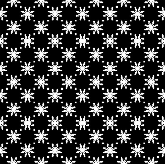 Textura de patrón transparente en blanco y negro Diseño gráfico ornamental en escala de grises Adornos de mosaico