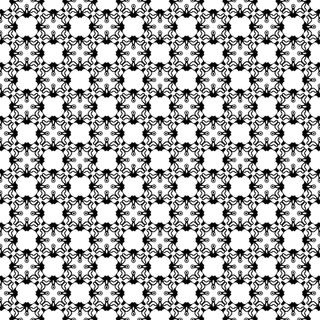 Textura de patrón transparente en blanco y negro Diseño gráfico ornamental en escala de grises