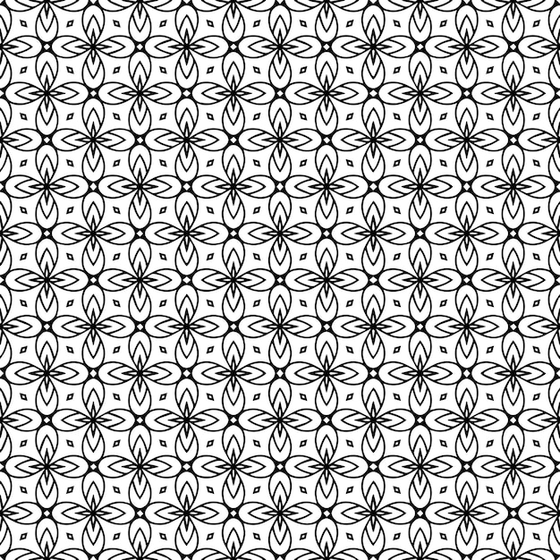 Textura de patrón transparente en blanco y negro Diseño gráfico ornamental en escala de grises