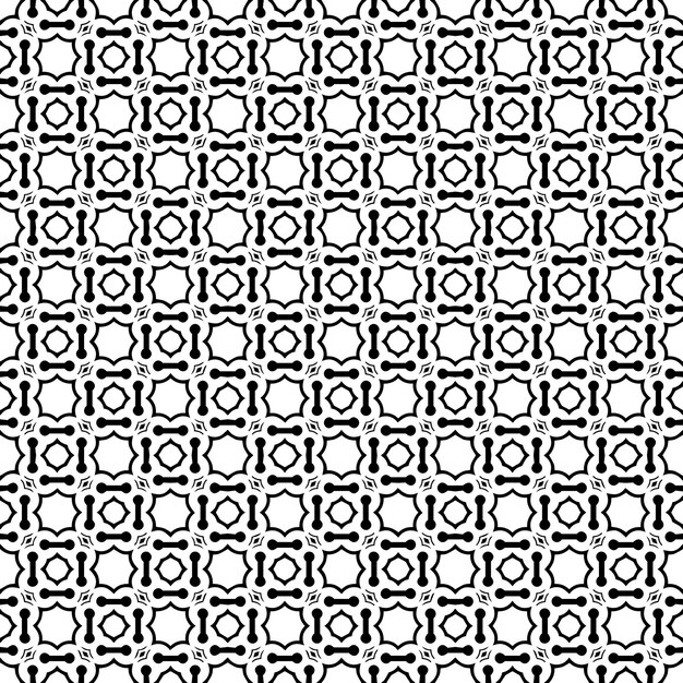 Textura de patrón transparente en blanco y negro Diseño gráfico ornamental en escala de grises