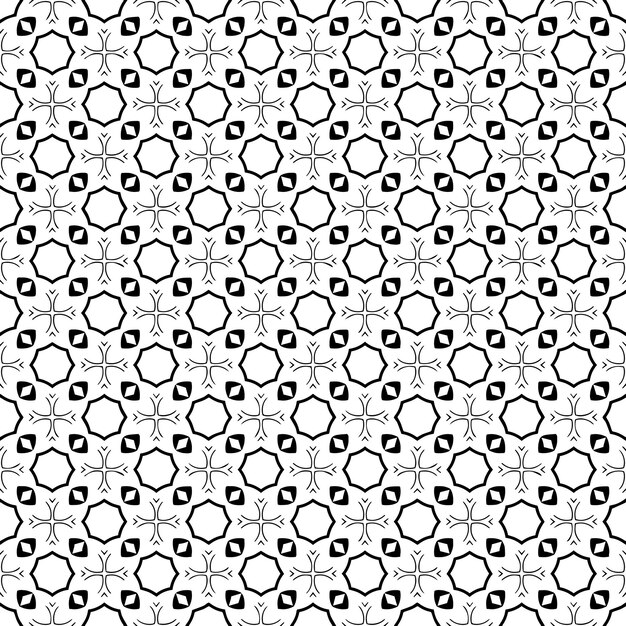 Textura de patrón transparente en blanco y negro Diseño gráfico ornamental en escala de grises