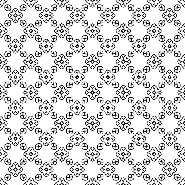 Textura de patrón transparente en blanco y negro Diseño gráfico ornamental en escala de grises