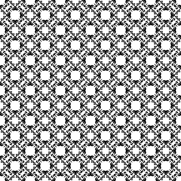 Textura de patrón transparente en blanco y negro Diseño gráfico ornamental en escala de grises