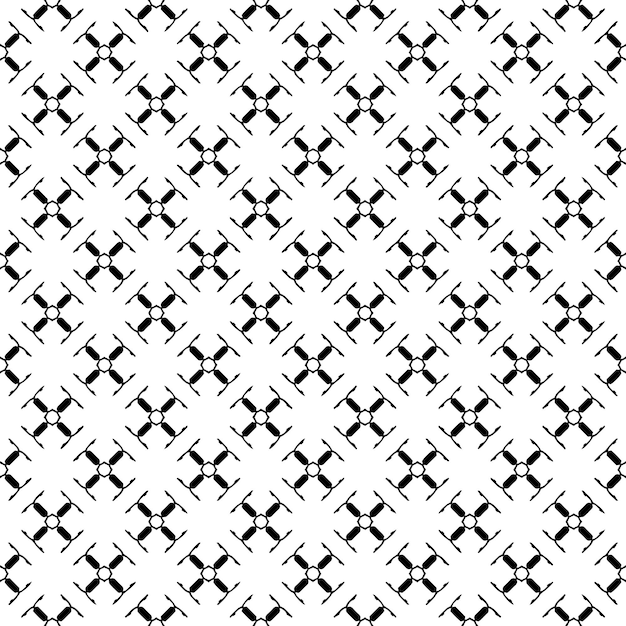 Textura de patrón transparente en blanco y negro Diseño gráfico ornamental en escala de grises