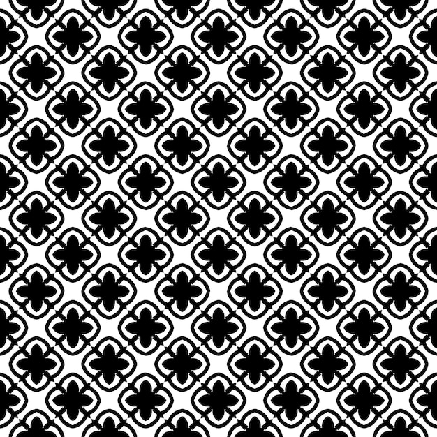 Textura de patrón transparente en blanco y negro Diseño gráfico ornamental en escala de grises