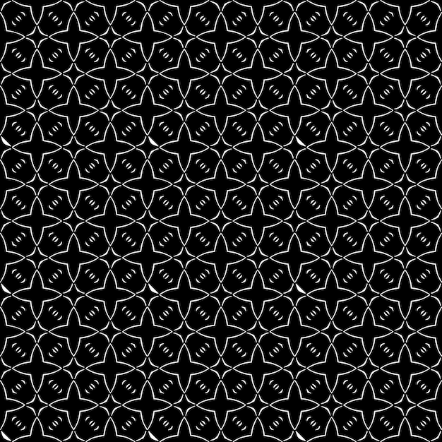 Textura de patrón transparente en blanco y negro Diseño gráfico ornamental en escala de grises