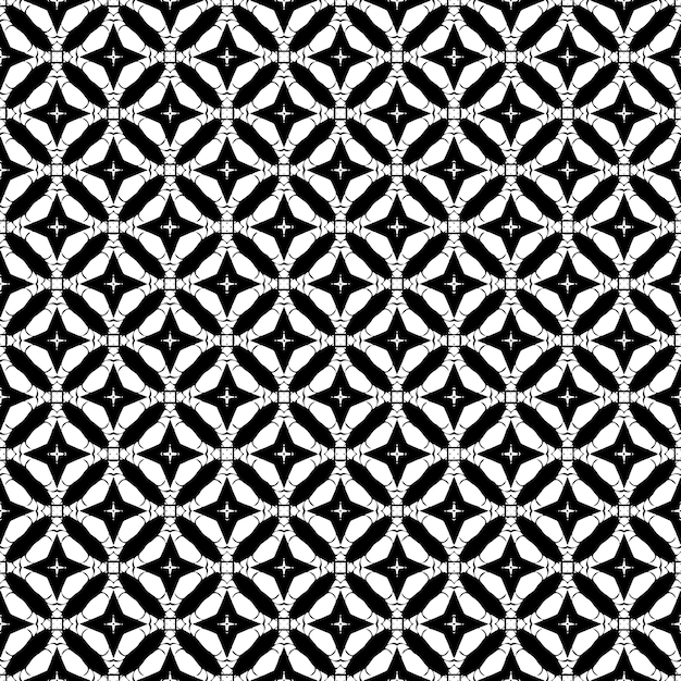 Textura de patrón transparente en blanco y negro Diseño gráfico ornamental en escala de grises