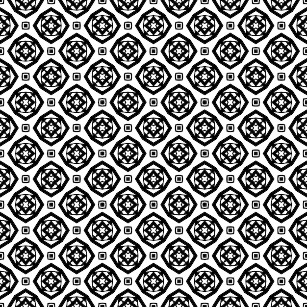 Textura de patrón transparente en blanco y negro Diseño gráfico ornamental en escala de grises