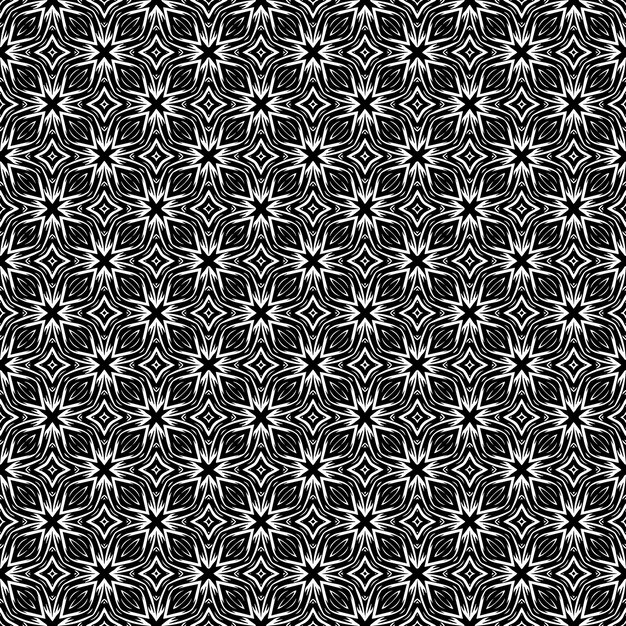 Textura de patrón transparente en blanco y negro Diseño gráfico ornamental en escala de grises