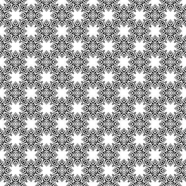 Textura de patrón transparente en blanco y negro Diseño gráfico ornamental en escala de grises