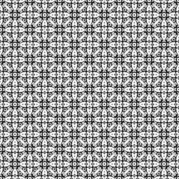 Textura de patrón transparente en blanco y negro Diseño gráfico ornamental en escala de grises