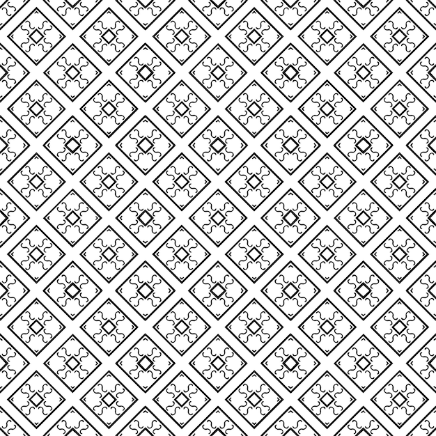 Textura de patrón transparente en blanco y negro Diseño gráfico ornamental en escala de grises