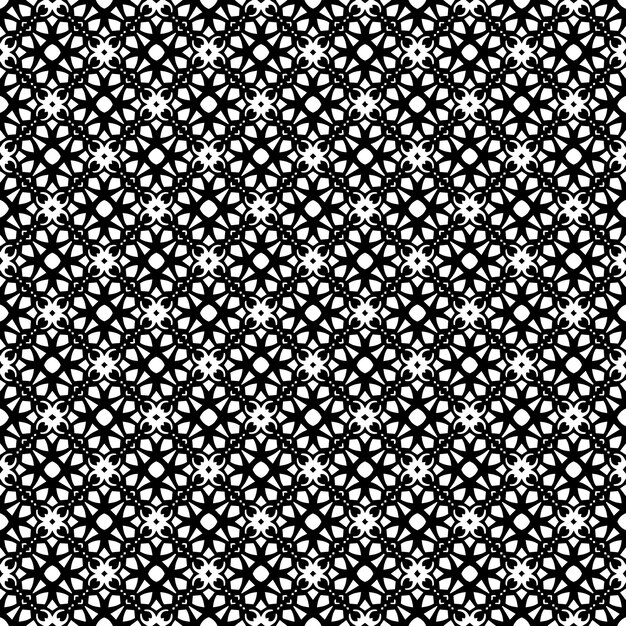 Textura de patrón transparente en blanco y negro Diseño gráfico ornamental en escala de grises