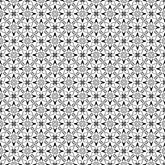 Textura de patrón transparente en blanco y negro Diseño gráfico ornamental en escala de grises