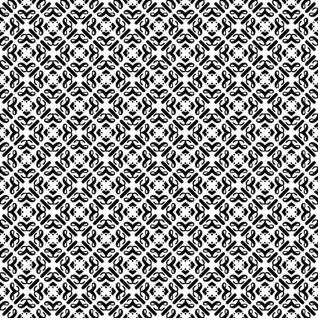 Textura de patrón transparente en blanco y negro Diseño gráfico ornamental en escala de grises