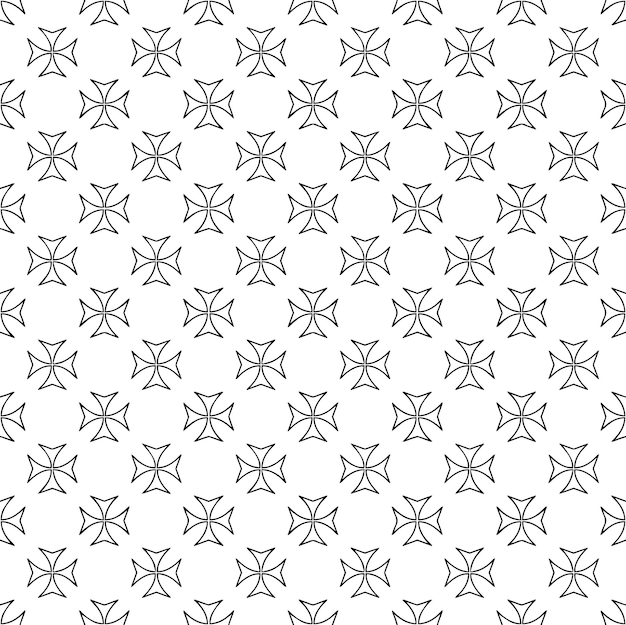 Textura de patrones sin fisuras en blanco y negro Diseño gráfico ornamental en escala de grises Adornos de mosaico Plantilla de patrón Ilustración vectorial EPS10