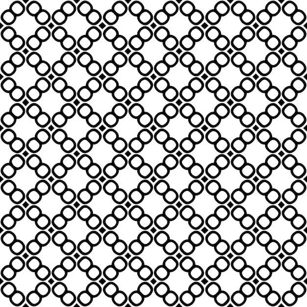 Textura de patrones sin fisuras en blanco y negro Diseño gráfico ornamental en escala de grises Adornos de mosaico Plantilla de patrón Ilustración vectorial EPS10