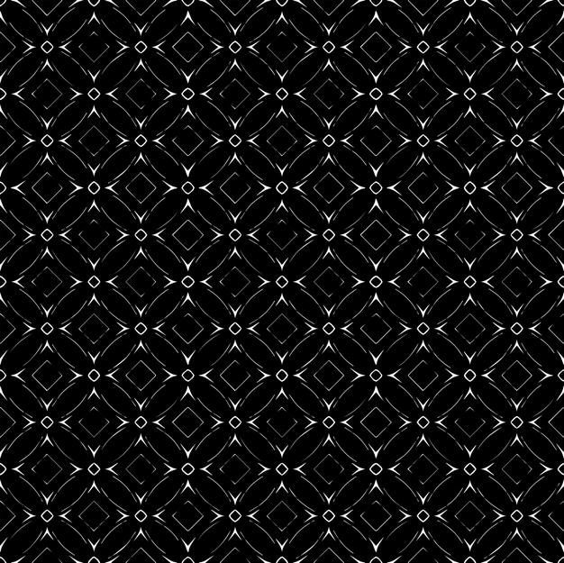 Textura de patrones sin fisuras en blanco y negro Diseño gráfico ornamental en escala de grises Adornos de mosaico Plantilla de patrón Ilustración vectorial EPS10