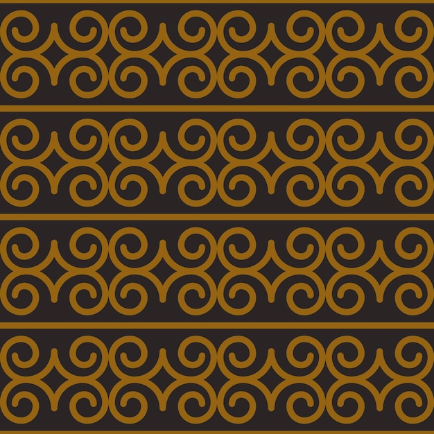 Textura de patrones sin fisuras de la tribu de Borneo