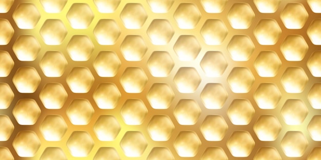 Vector la textura de la pelota de golf abstracta de oro brillante es un patrón moderno sin costuras