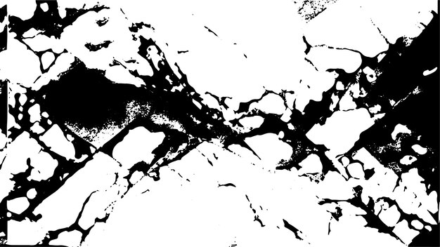 Textura de piedra de mármol negro sobre fondo blanco para superposiciones Textura de patrón de mármol blanco natural