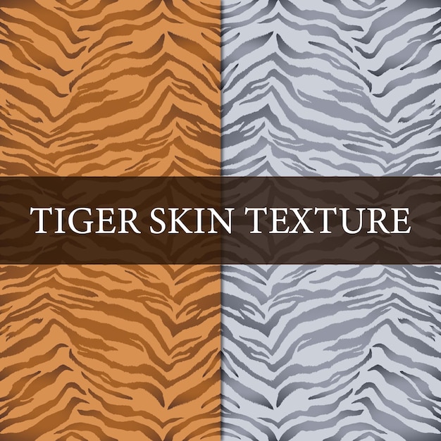 Textura de piel de tigre y tigre blanco