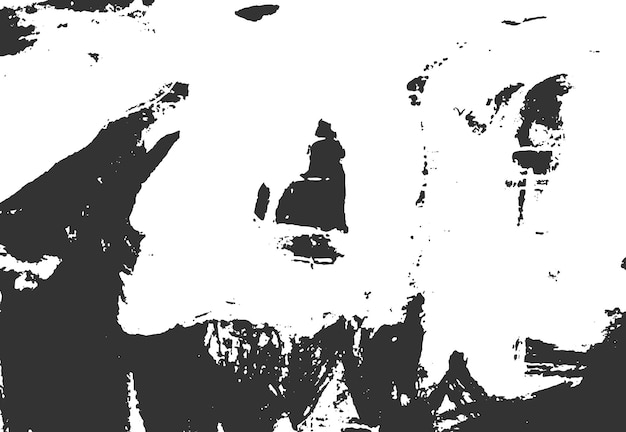Textura de pincel grunge blanco y negro Efecto grungy granulado de angustia