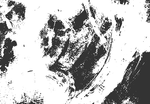 Textura de pincel grunge blanco y negro Efecto grungy granulado de angustia