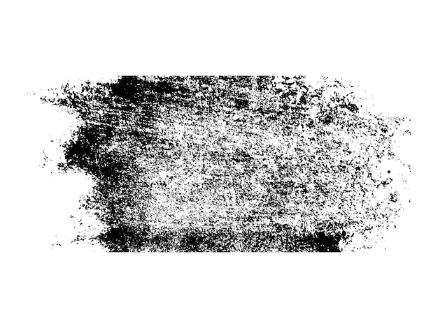 una textura de pincel grunge negro y blanco sobre un fondo blanco