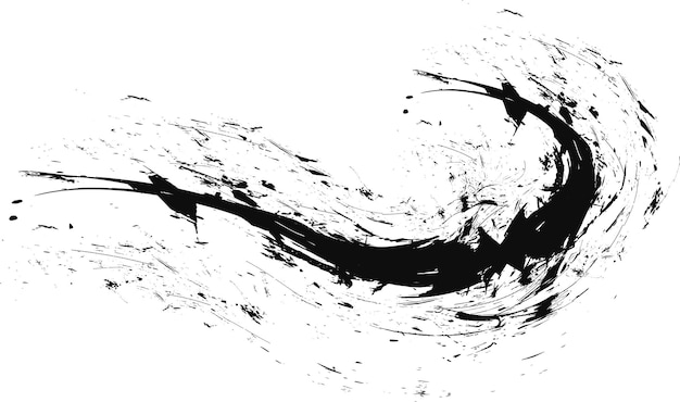 Textura del pincel tinta patrón de pincel patrón de onda pincel trazo material trazo pincel abstracto desordenado
