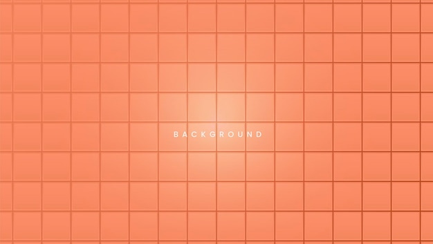 Textura del piso del baño con fondo de color naranja a cuadros