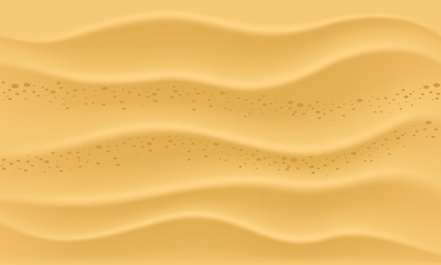 Vector textura de playa vectorial con olas de arena dorada