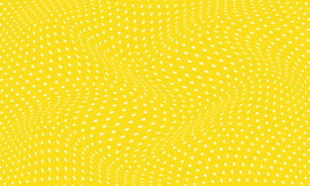 Textura de punto amarillo con efecto ondulado