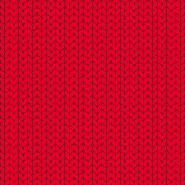 Textura de punto rojo, patrón sin costuras. Ilustración vectorial