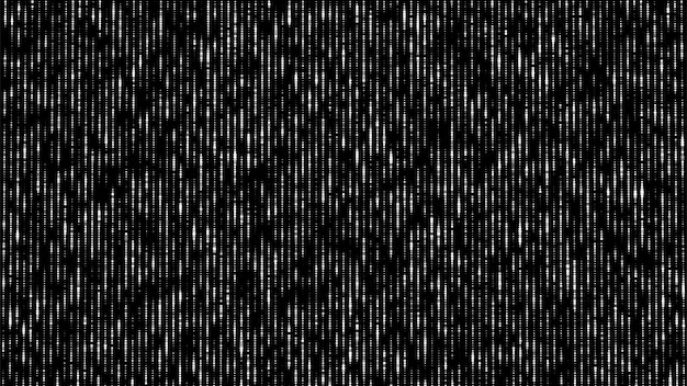 Textura de puntos con efecto de ruido Fondo de semitono abstracto Telón de fondo de falla vectorial Pantalla digital con matriz o código binario
