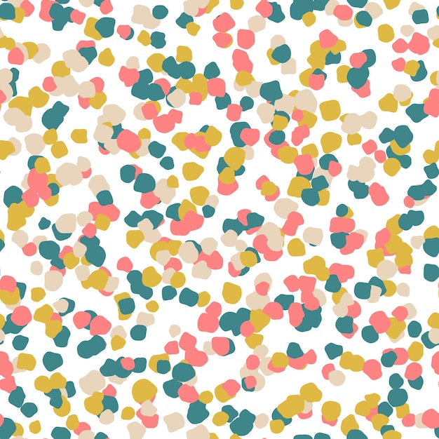 Textura de puntos de pulverización sin costuras. Fondo de grano colorido. Patrón repetitivo de salpicaduras de pintura brillante