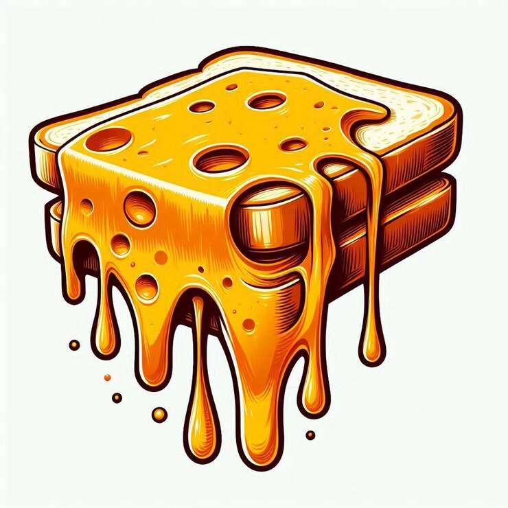 Vector textura de queso cheddar con un vector de apariencia suave, cremosa y derretida