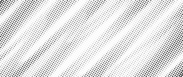 Textura de rayas diagonales de medio tono Blanco y negro gradiente oblicuo desvanecido Grunge línea inclinada grit