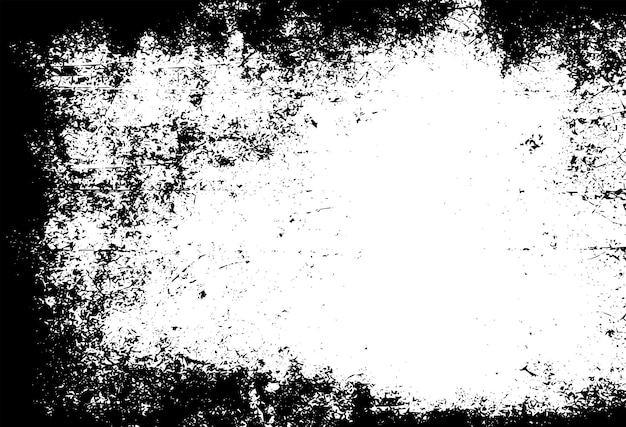Textura rústica de vector grunge con grano y manchas Fondo de ruido abstracto Superficie erosionada Sucia y dañada Fondo áspero detallado Ilustración gráfica vectorial con EPS10 blanco transparente