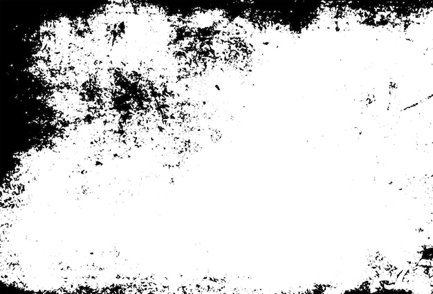 Textura rústica de vector grunge con grano y manchas Fondo de ruido abstracto Superficie erosionada Sucia y dañada Fondo áspero detallado Ilustración gráfica vectorial con EPS10 blanco transparente