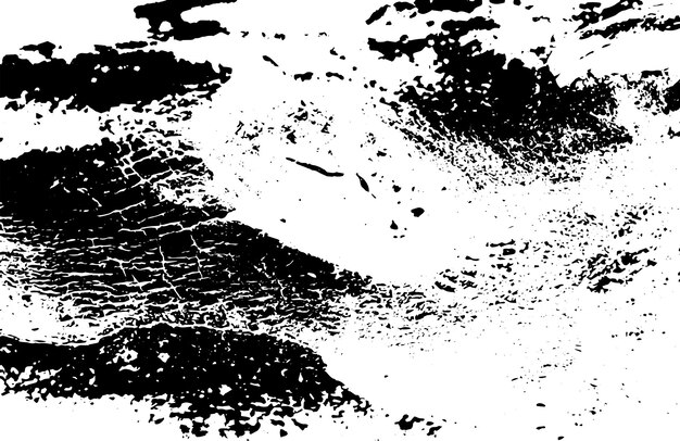 Textura rústica de vector grunge con grano y manchas Fondo de ruido abstracto Superficie erosionada Sucia y dañada Fondo áspero detallado Ilustración gráfica vectorial con EPS10 blanco transparente