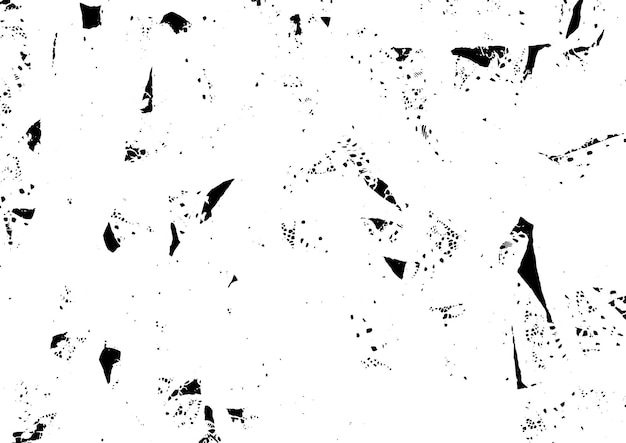 Textura rústica de vector grunge con grano y manchas Fondo de ruido abstracto Superficie erosionada Sucia y dañada Fondo áspero detallado Ilustración gráfica vectorial con EPS10 blanco transparente